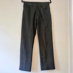 Vintage 90's Y2K Hot Topic Black Sparkle Pinstripe Pants 30x30
